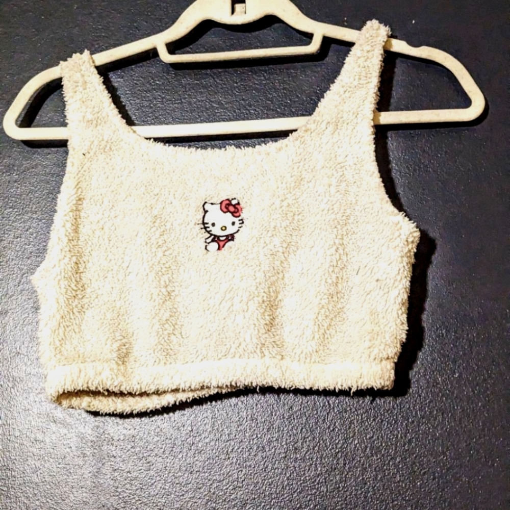 RARE DOLLS KILL HELLO KITTY CROP TOP
